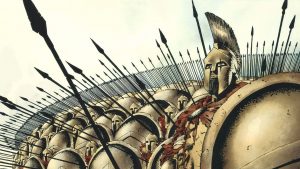 Leonidas and his army waiting for the enemy (300 Comics) HD