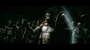 Leonidas during a storm (300) HD