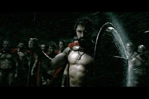 Leonidas during a storm (300) HD