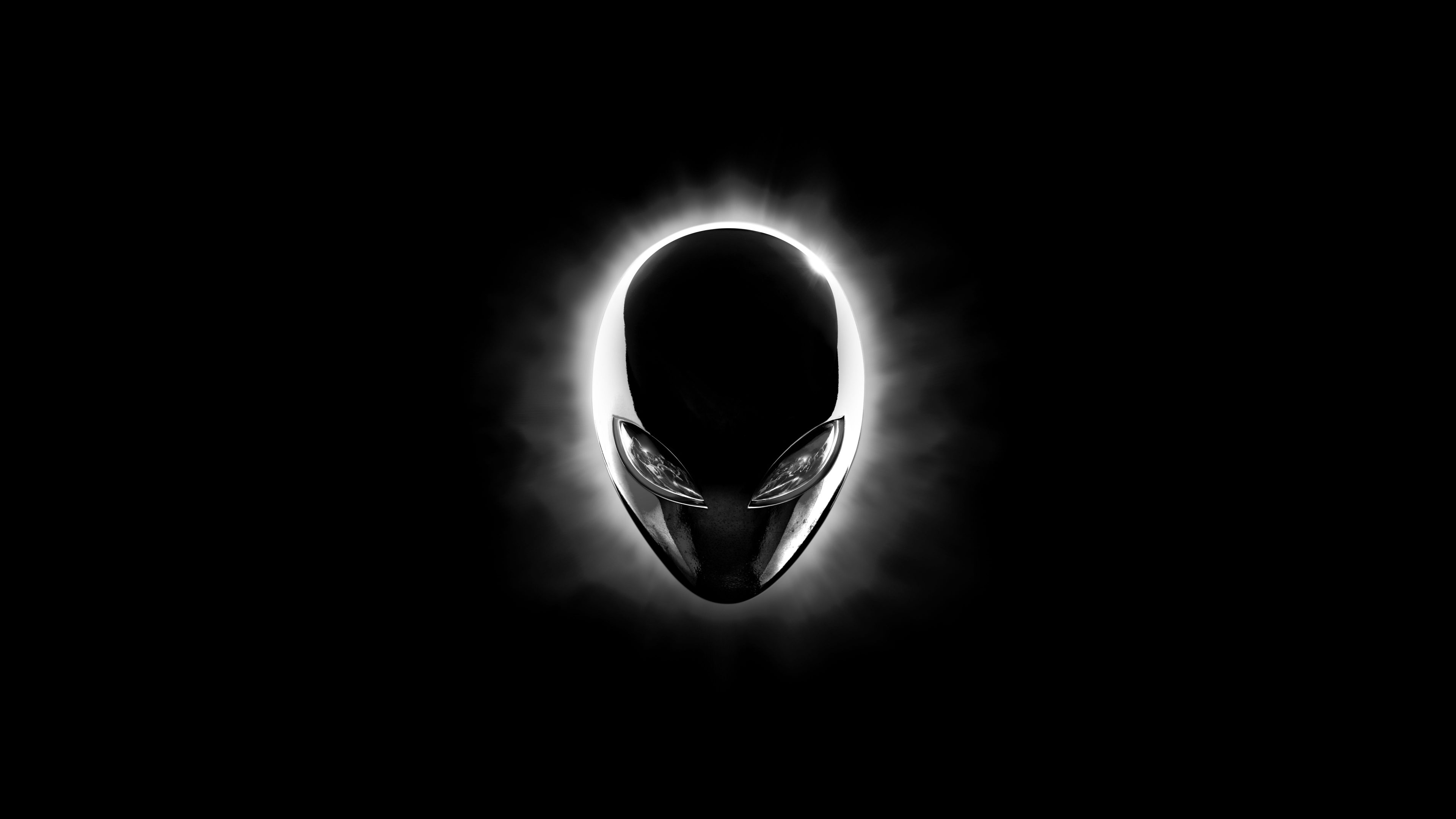 Alienware Eclipse Head (Black) 8K UHD Wallpaper