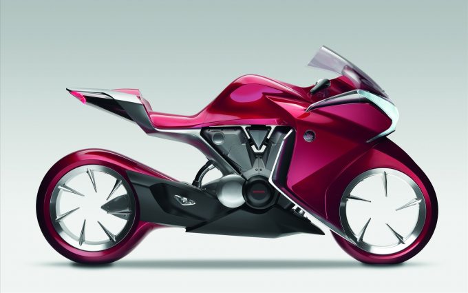 Honda V4 Concept Red Pink
