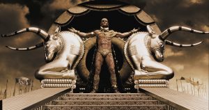 300: Xerxes on his throne HD