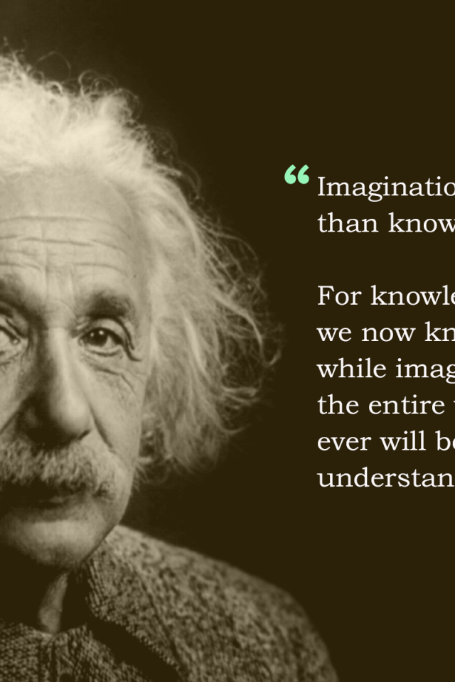 Albert Einstein: Imagination (Quote) HD Wallpaper