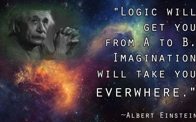Albert Einstein Logic And Imagination Quote