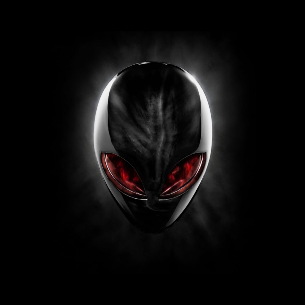 Alienware EclipseHead (Black) HD Wallpaper