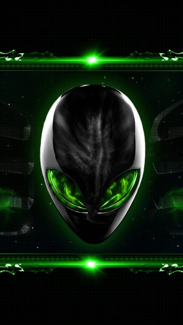 Alienware EclipseHead (Green) HD Wallpaper