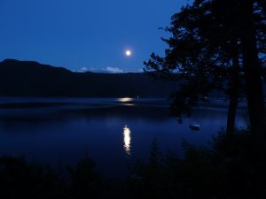 Full Moon Over A Lake 5K