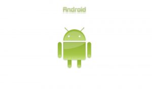 Green Android Logo On White Background HD