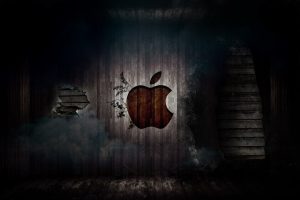 Grunge Apple Logo HD