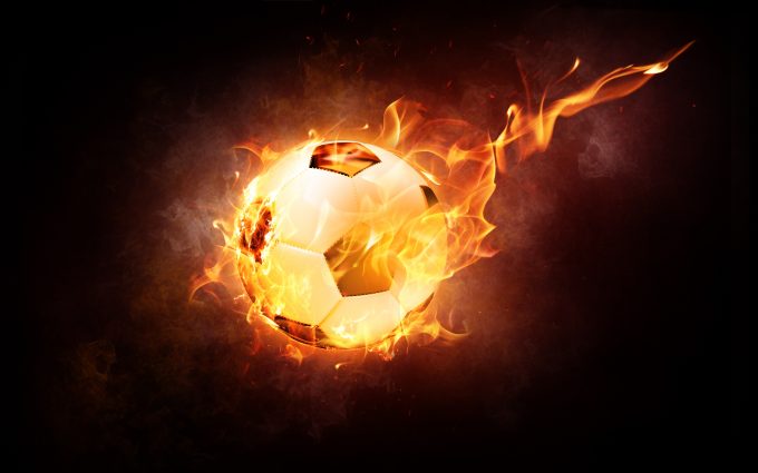 Inflamed Soccer Ball