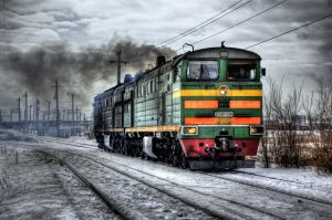 Locomotive in Russia HD