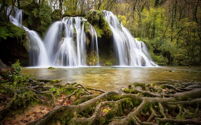 Waterfalls In Forest