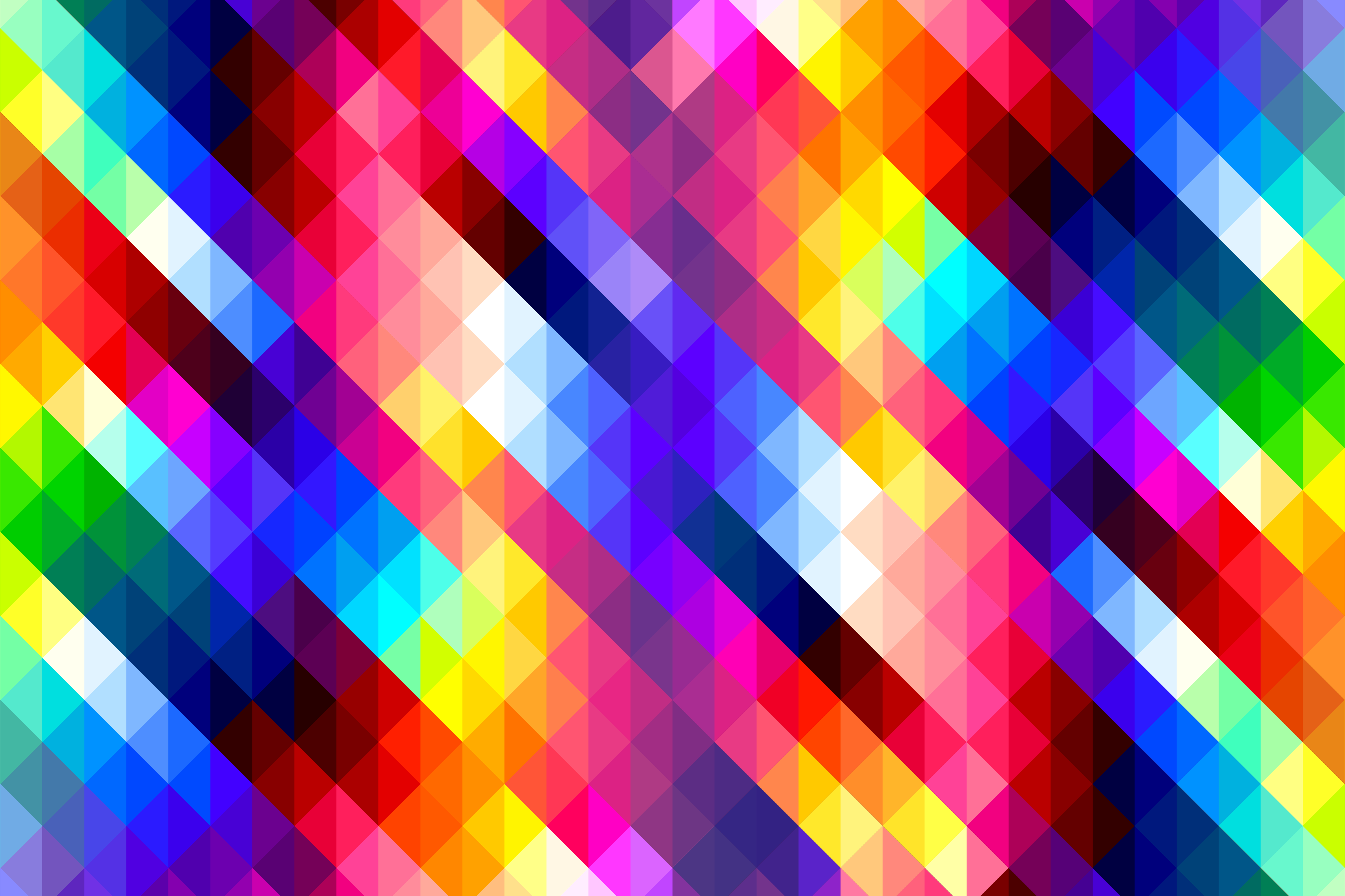 Colorful Diamonds Pattern 6K UHD Wallpaper