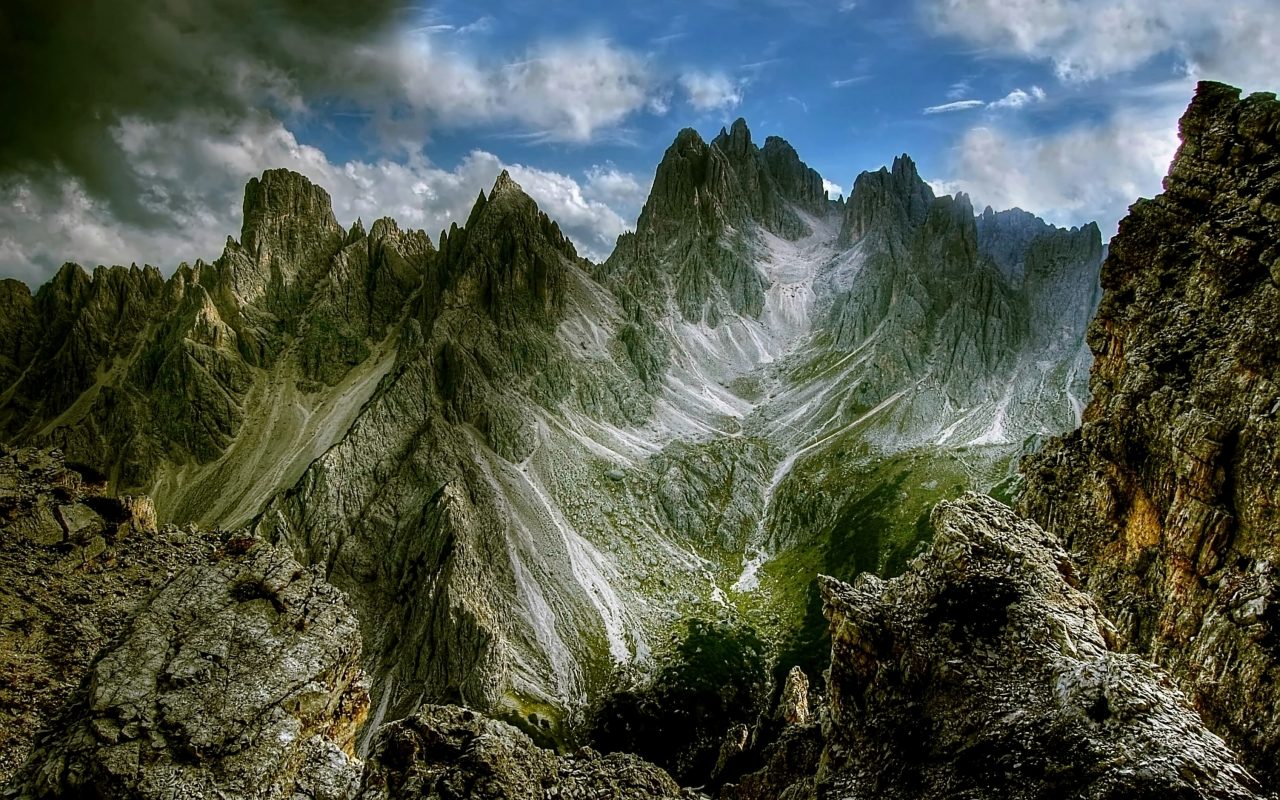 Dolomites Mountains (Cadini di Misurina) HD Wallpaper