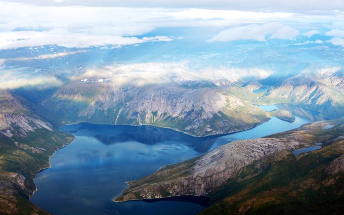Mountain Lake In Norway