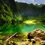 Mountain Lake In The Bavarian Alps