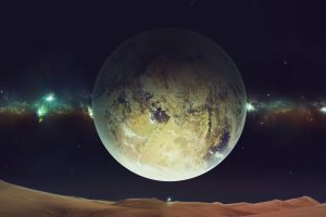 Planetscape with Milky Way 4K