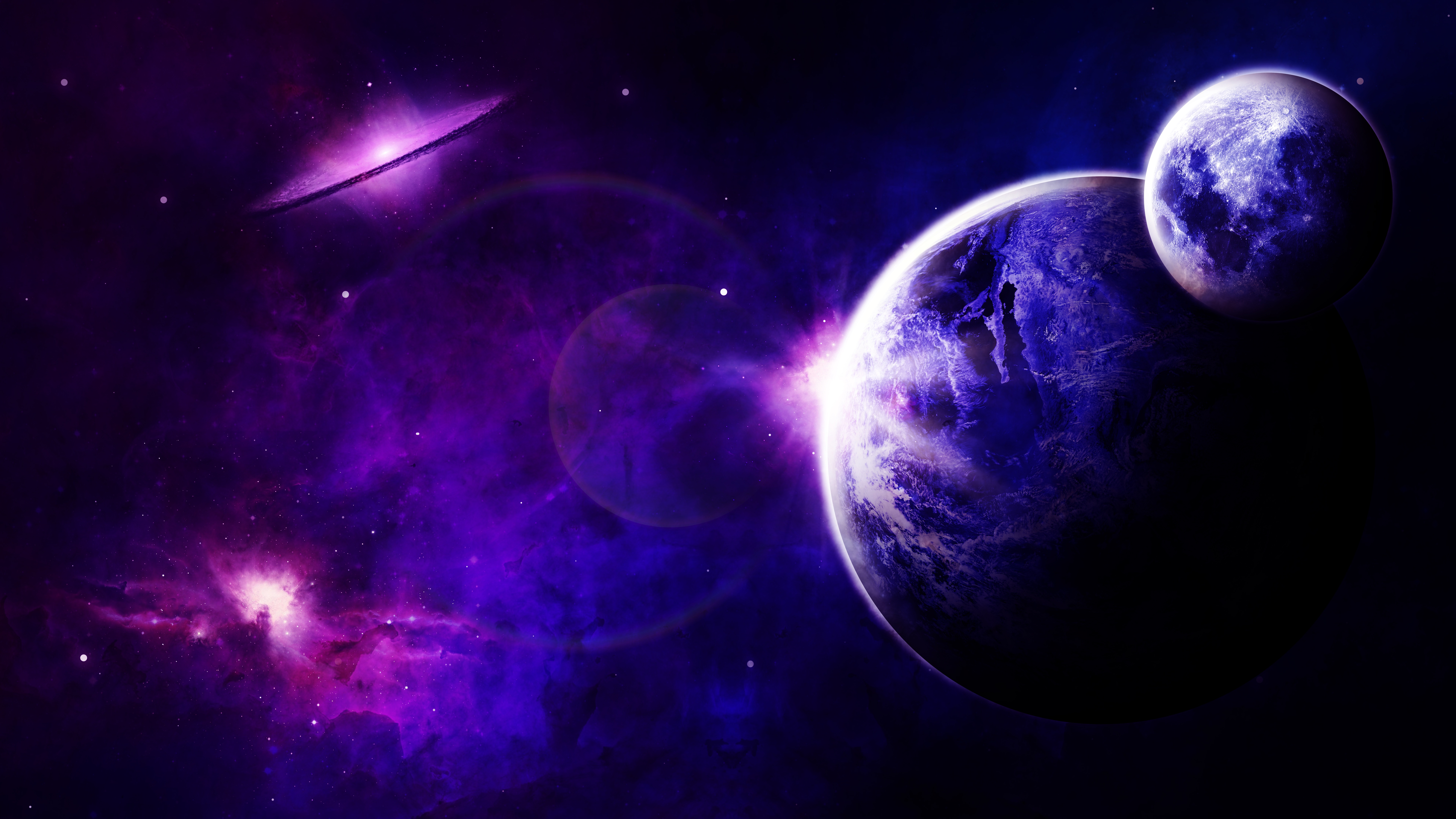  Purple  Universe 8K  UHD Wallpaper 