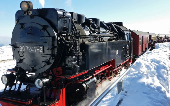 Steam Train At Bahnhof Brocken 5K