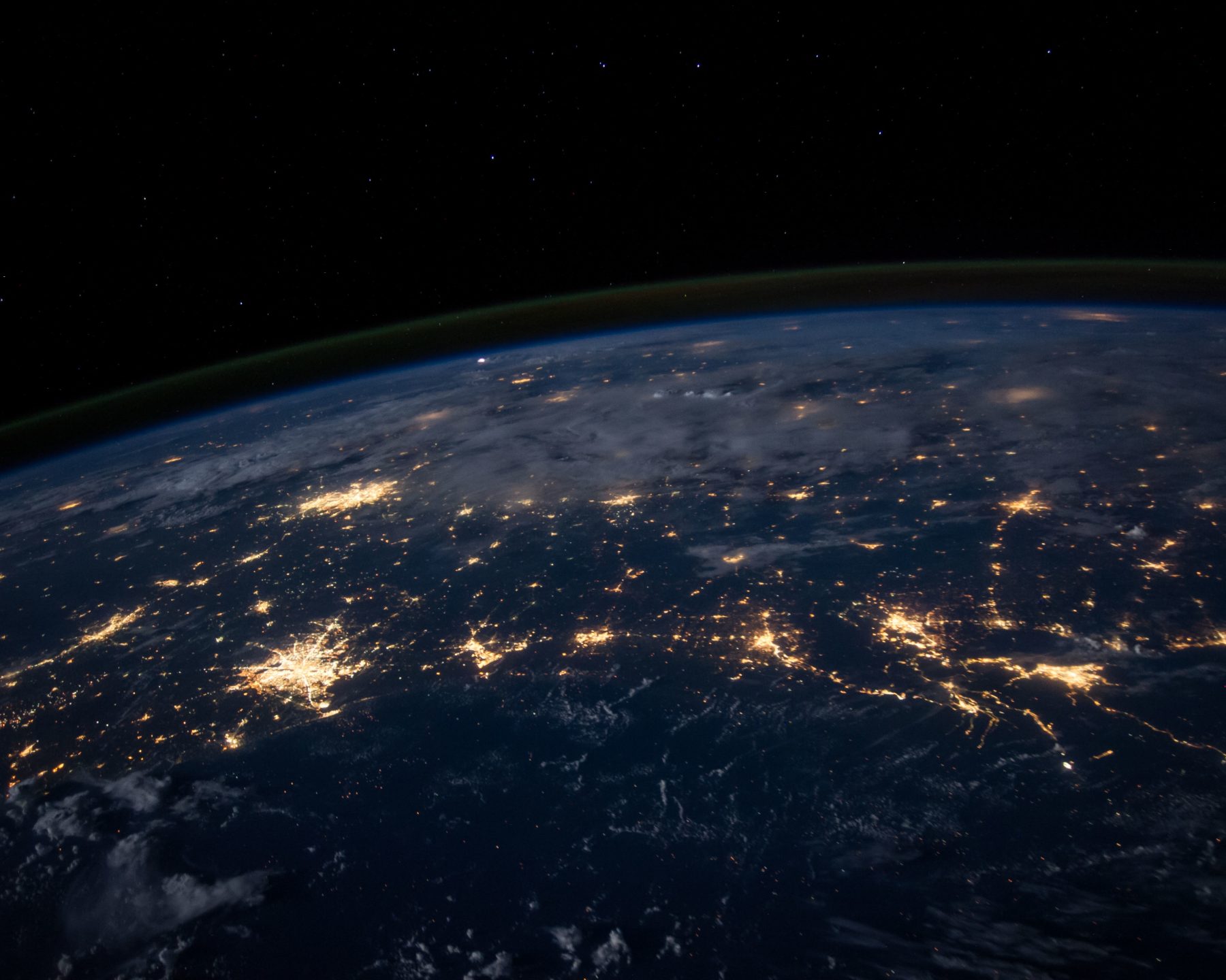 View Of Earth From Space At Night 4K UHD Wallpaper