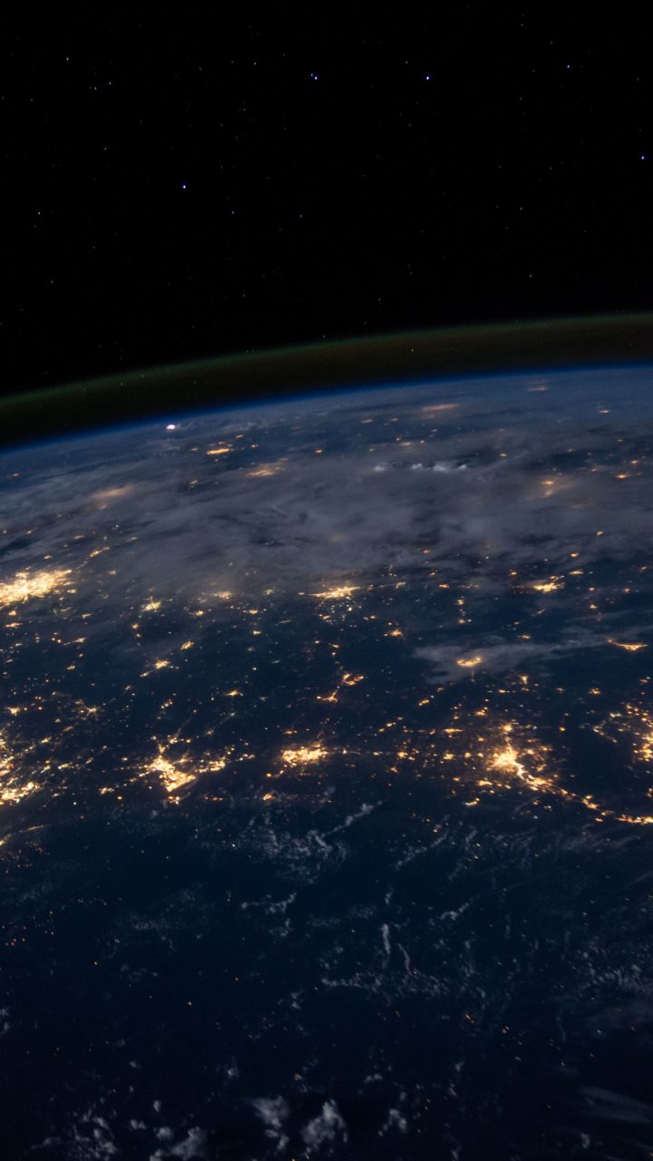 View Of Earth  From Space At Night  4K UHD Wallpaper 