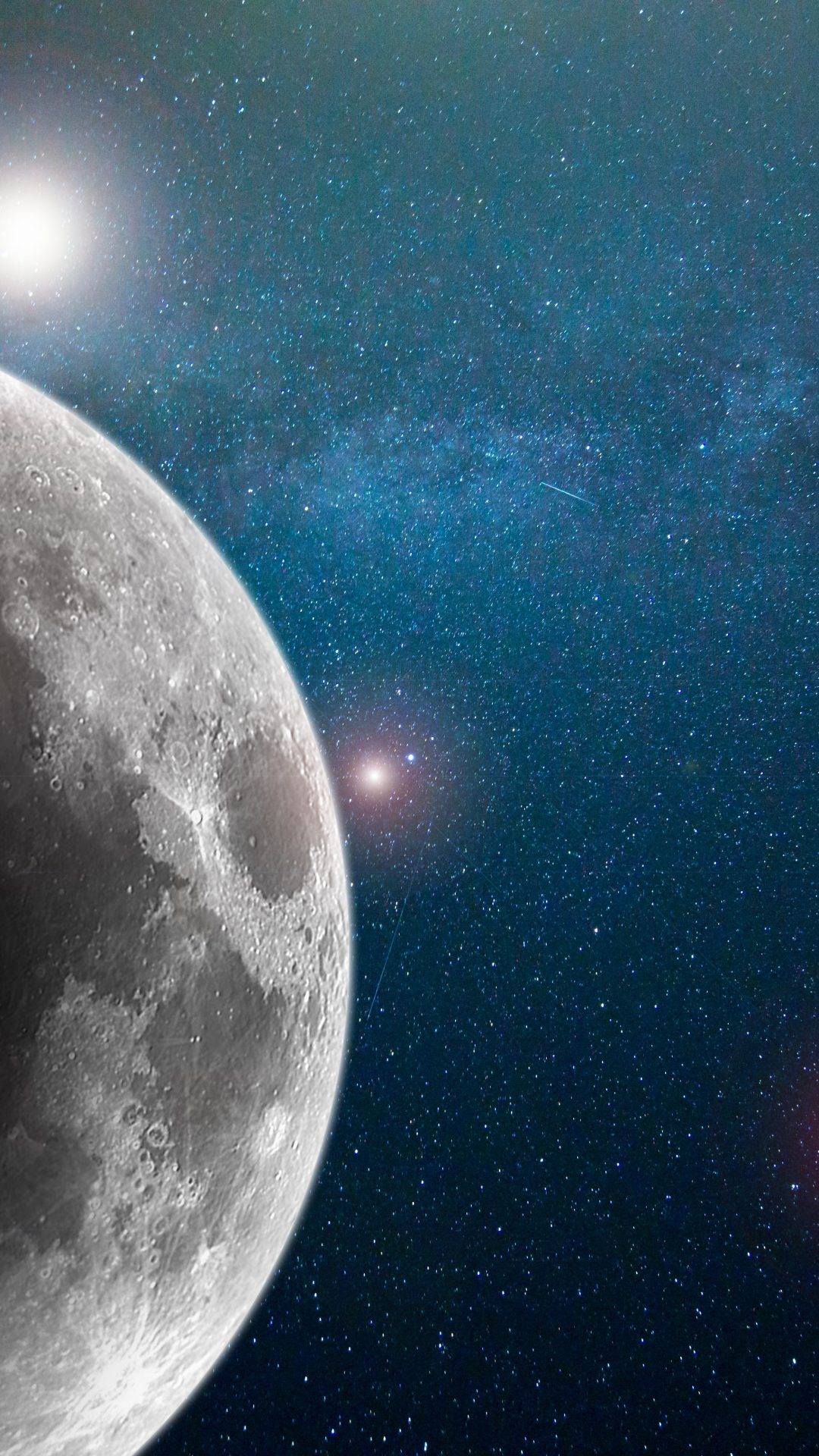 View of Moon From Space 6K UHD Wallpaper