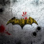 Batman Asylum Logo On Scratched Background 4K
