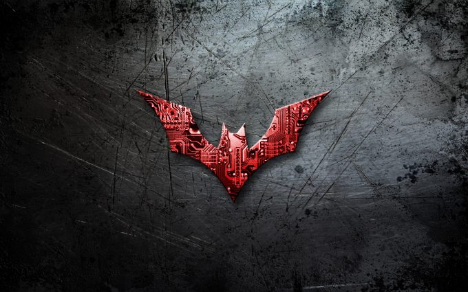 Batman Beyond Logo On Scratched Background 4K