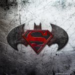 Batman v Superman Dawn of Justice Logo On Scratched Background 4K