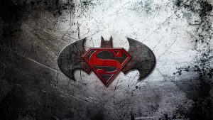 Batman v Superman: Dawn of Justice Logo On Scratched Background 4K