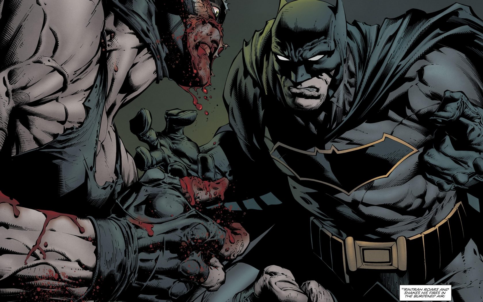 Batman vs Bane (DC Comics) 4K UHD Wallpaper