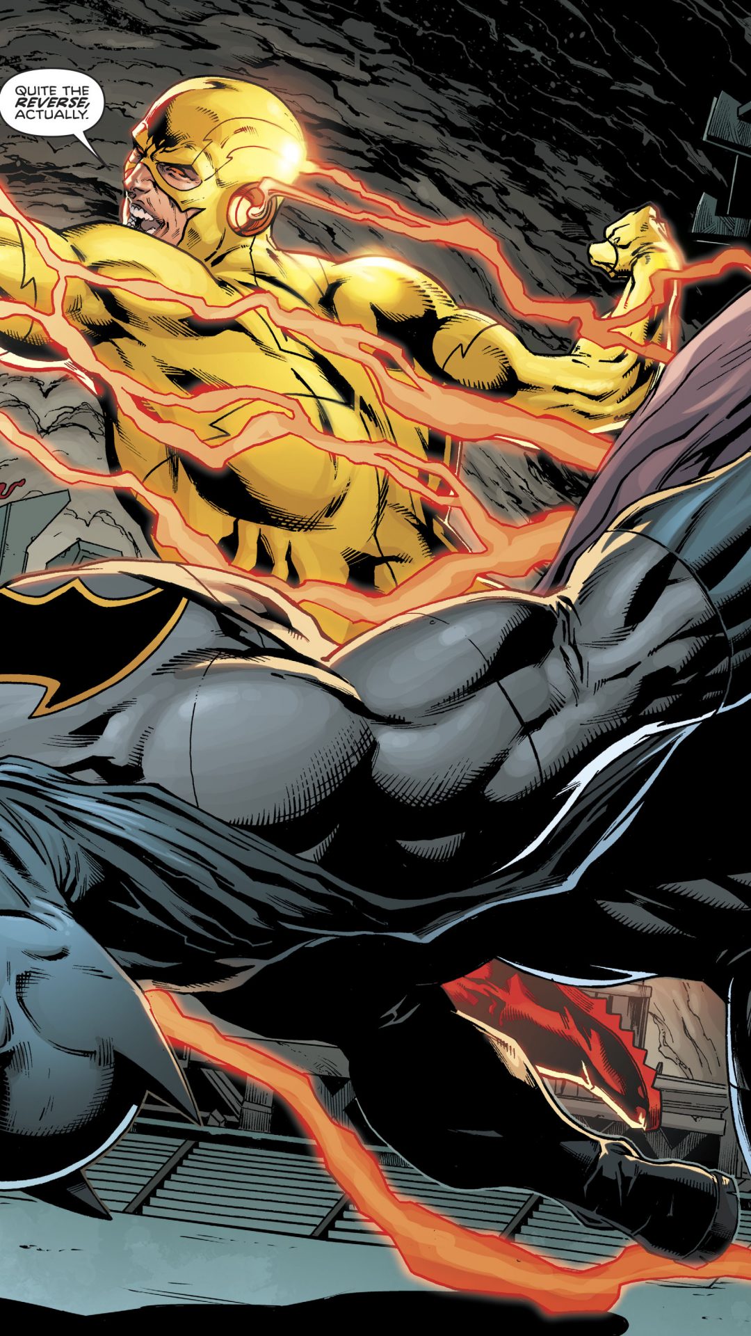 Batman vs Reverse Flash (DC Comics) 4K UHD Wallpaper