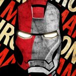 Iron Man Face Grunge 6K