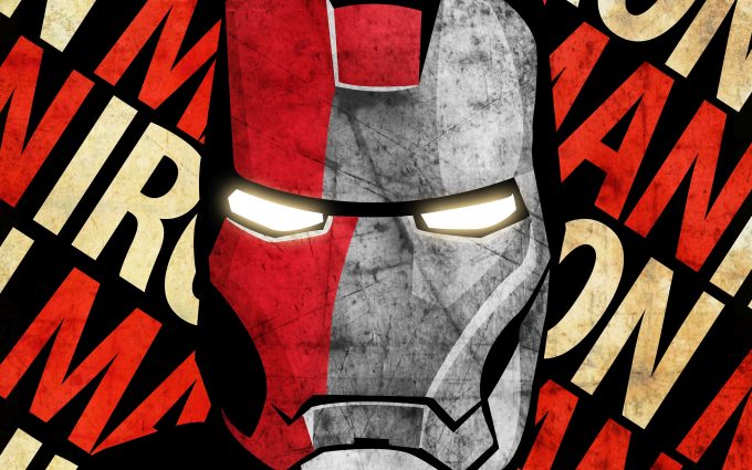 Iron Man Face Grunge 6K