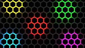 Multicolor Hexagon Pattern 4K