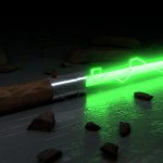 Star Wars Green Lightsaber 4K