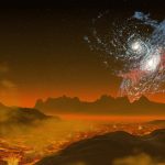 Alien Planet Lava Galaxies 4K