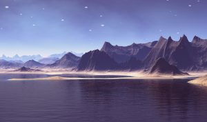 Alien Planet Mountain Lakes 4K