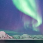 Aurora Borealis Over Snowy Mountains 5K