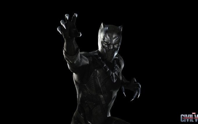 Captain America Civil War 2016 Black Panther 4K