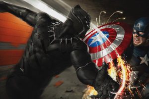 Captain America Civil War 2016 Black Panther vs Captain America 4K