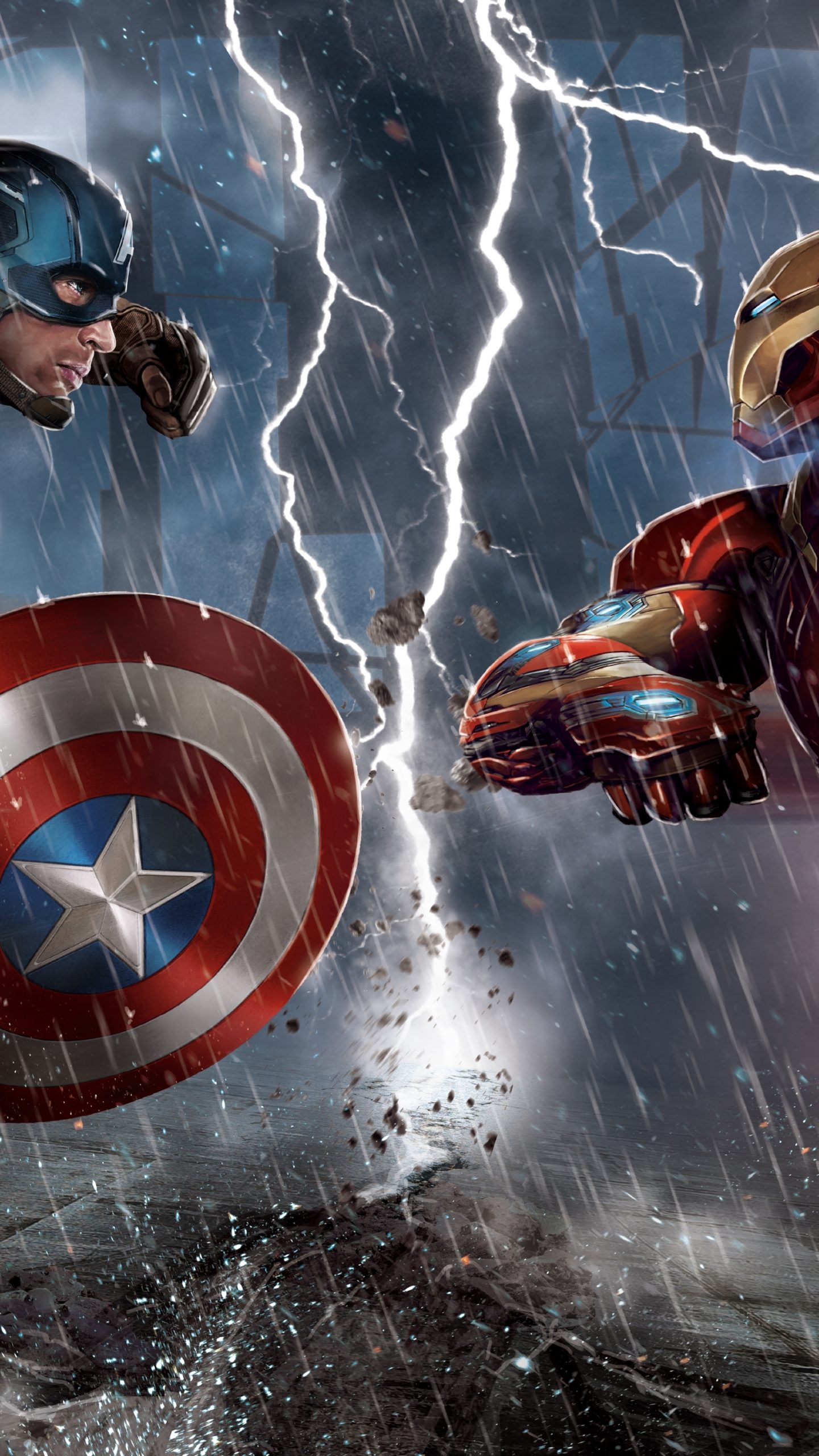 Captain America Civil War Iron Man Vs Captain America 5k