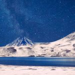 Milky Way Over Snowy Mountains HD