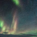 Milky Way With Aurora Borealis Over Mountains 5K