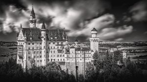 Neuschwanstein Castle (Black & White) HD