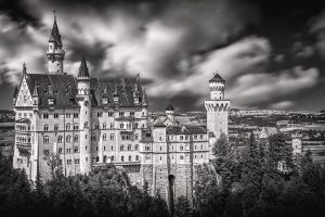 Neuschwanstein Castle (Black & White) HD