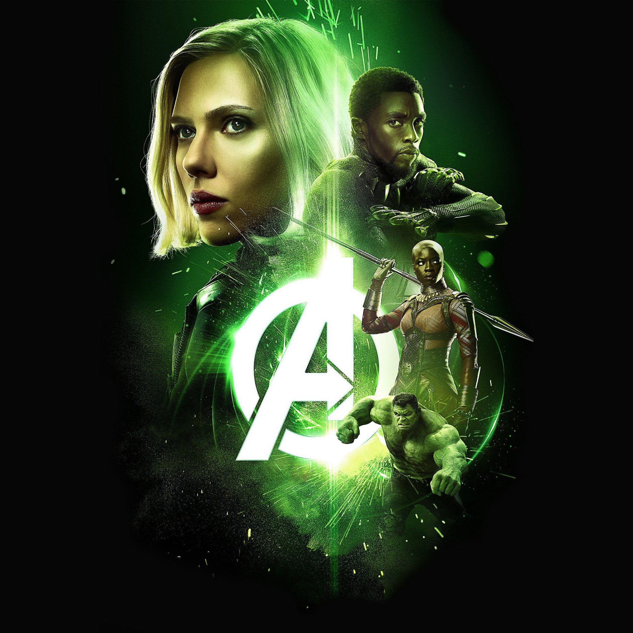 Avengers: Infinity War (2018) Logo 4K UHD Wallpaper