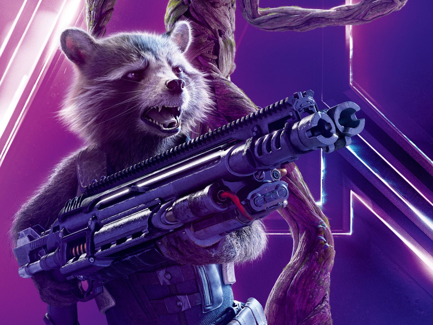 Avengers: Infinity War (2018) Rocket Raccoon 8K Ultra HD Wallpaper